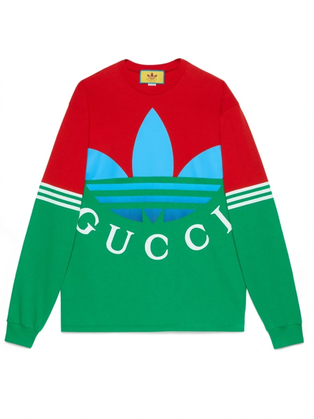 adidas x Gucci Colourblock Trefoil Long Sleeve Tee
